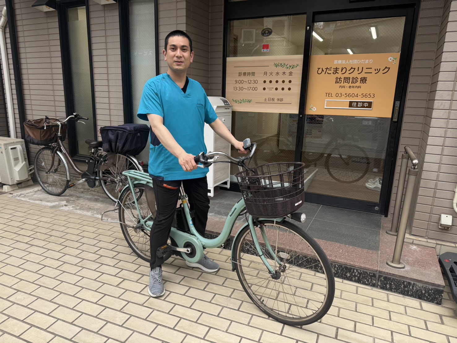 理事長と自転車1