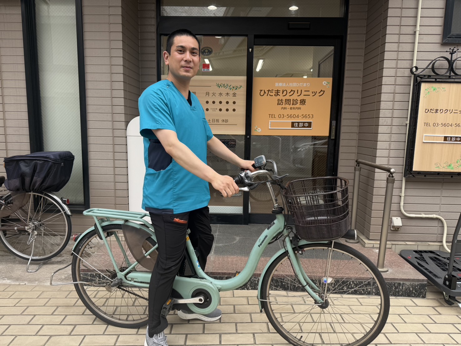 理事長と自転車2